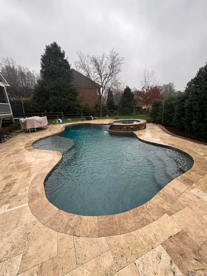 Pool deck installation