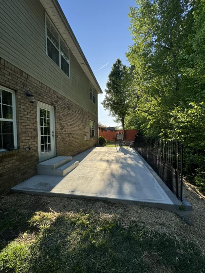 Backyard Concrete Slab