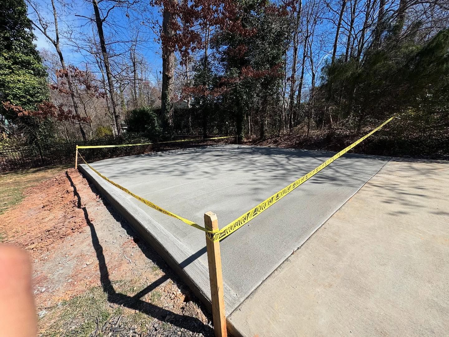 Fresh Concrete Slab